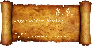 Wagenhoffer Vivien névjegykártya